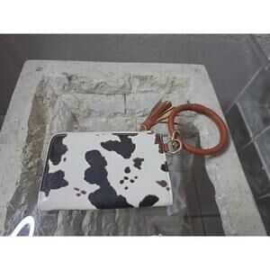 Cow Print Wristlet Wallet Piece Womens Style New Age Fashion